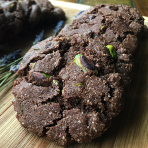 Double Chocolate Pistachio Cookies (V/GF)
